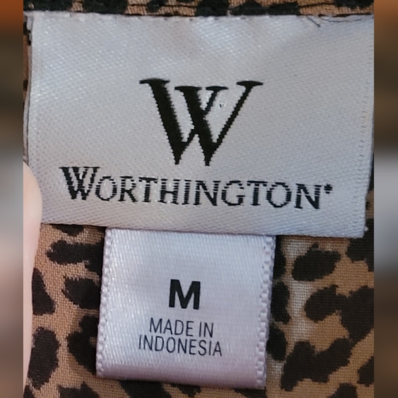 Worthington Leopard M Blouse - Picture 5 of 5